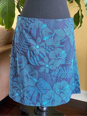 NWT! RipSkirt Hawaii Women's Wrap Skirt floral print "Maui Moonlight” - Medium